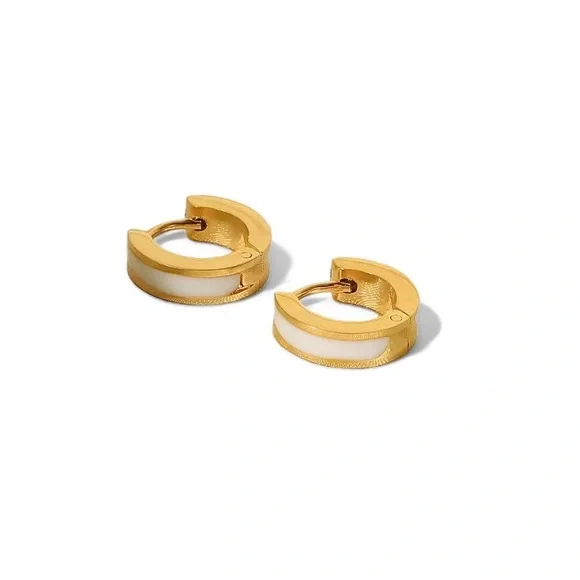 Elegant Gold-Plated Hoop Earrings Set - Picture 4 of 8